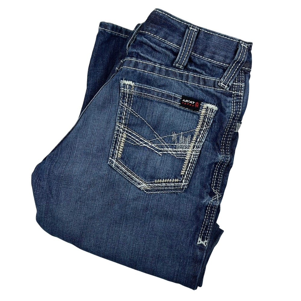 Ariat M4 FR Relaxed Bootcut Jeans Mens 29x32 Blue Flame Resistant CAT 2 10018365